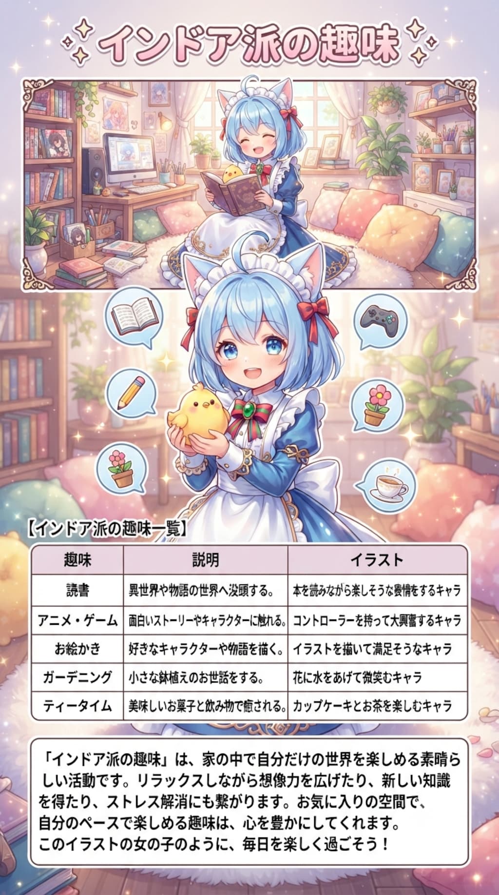 インドア派の趣味