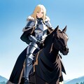 アニメ風ブロンド女騎士さん 4枚目