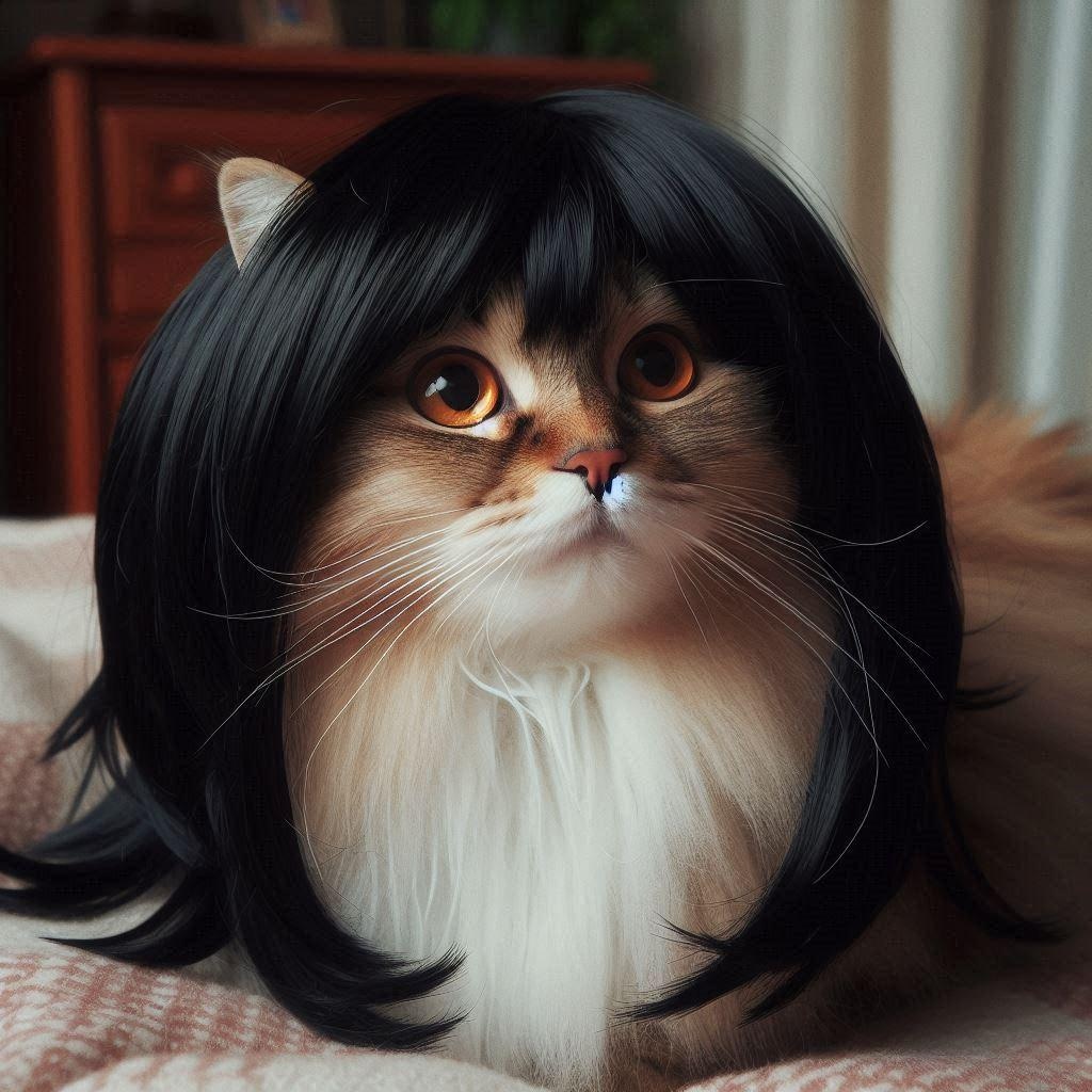 黒髪美人な猫