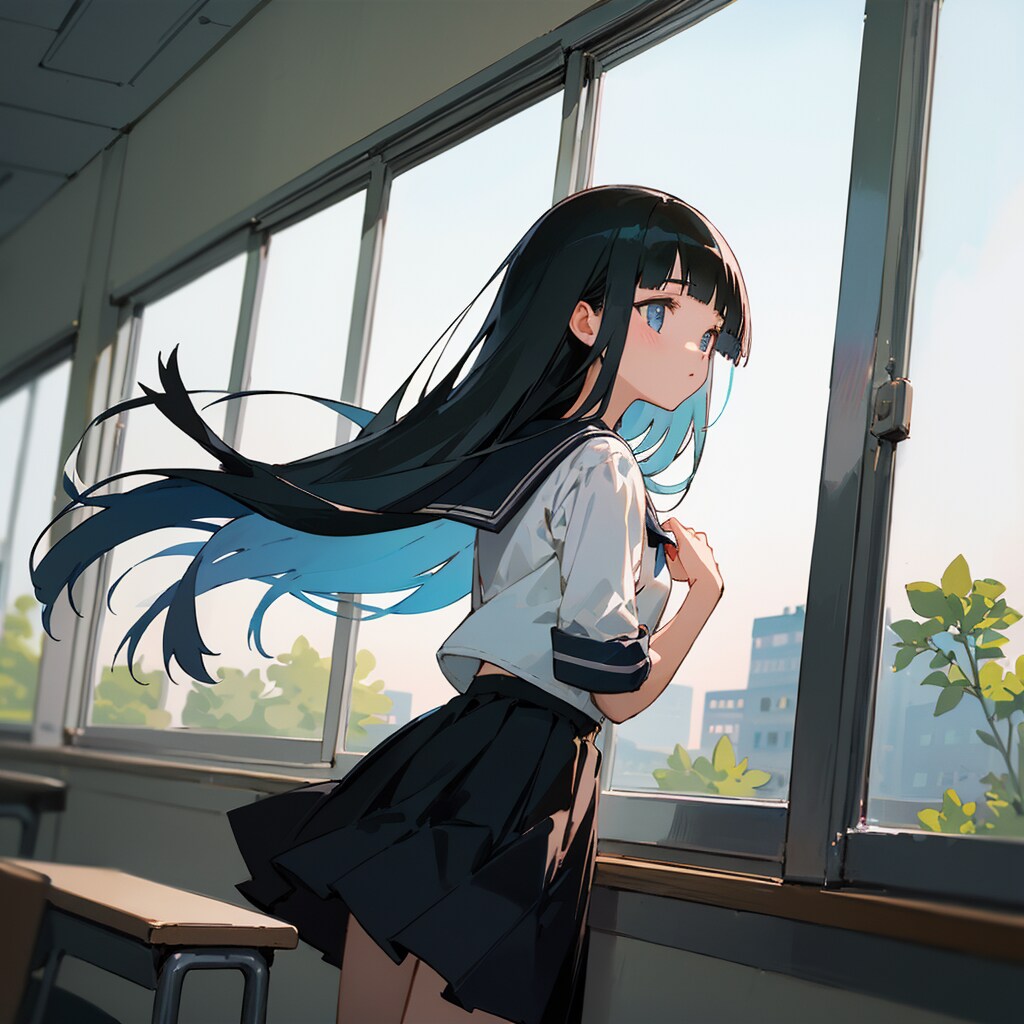 窓辺の少女