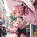 街中のロリータ少女 2枚目