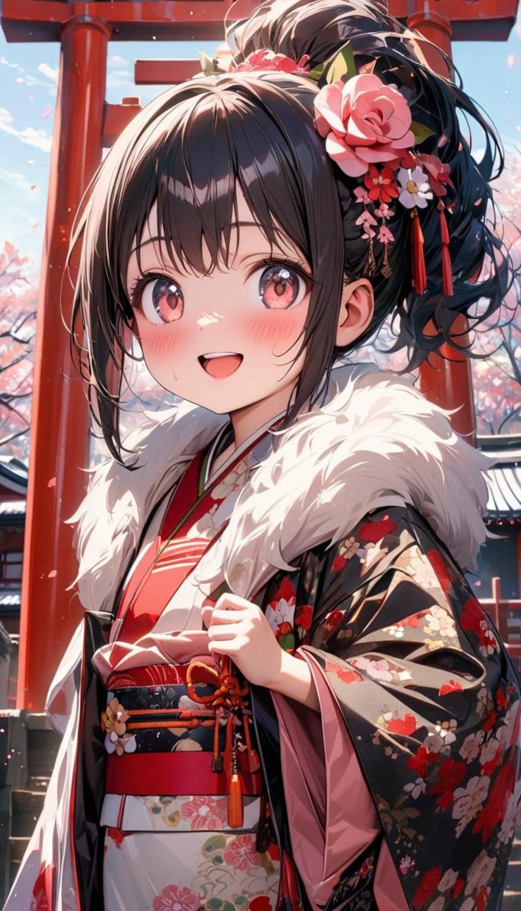 loli-chan with black hair 14 黒髪のロリちゃん14