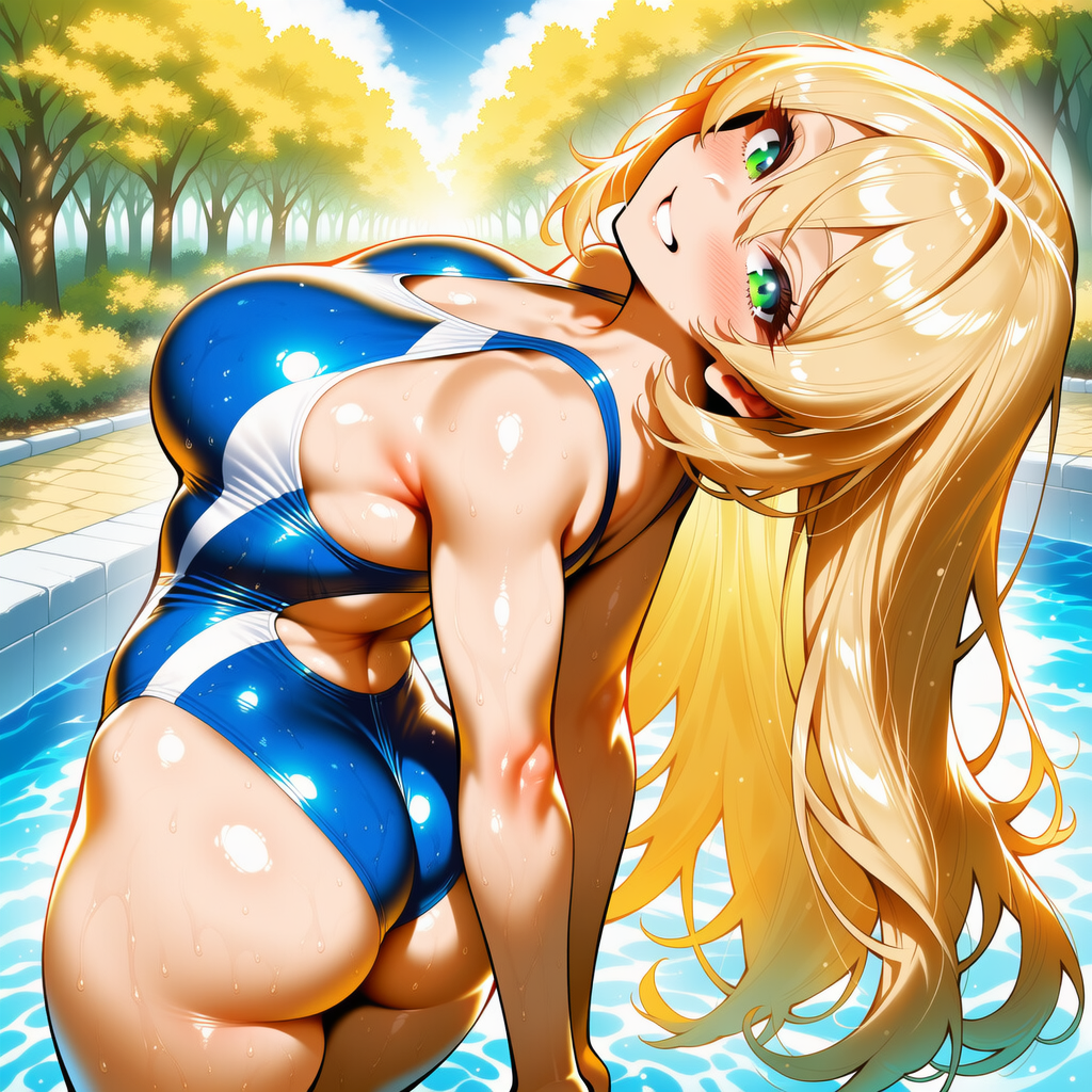 一ノ瀬セレナさんのバックショットですの