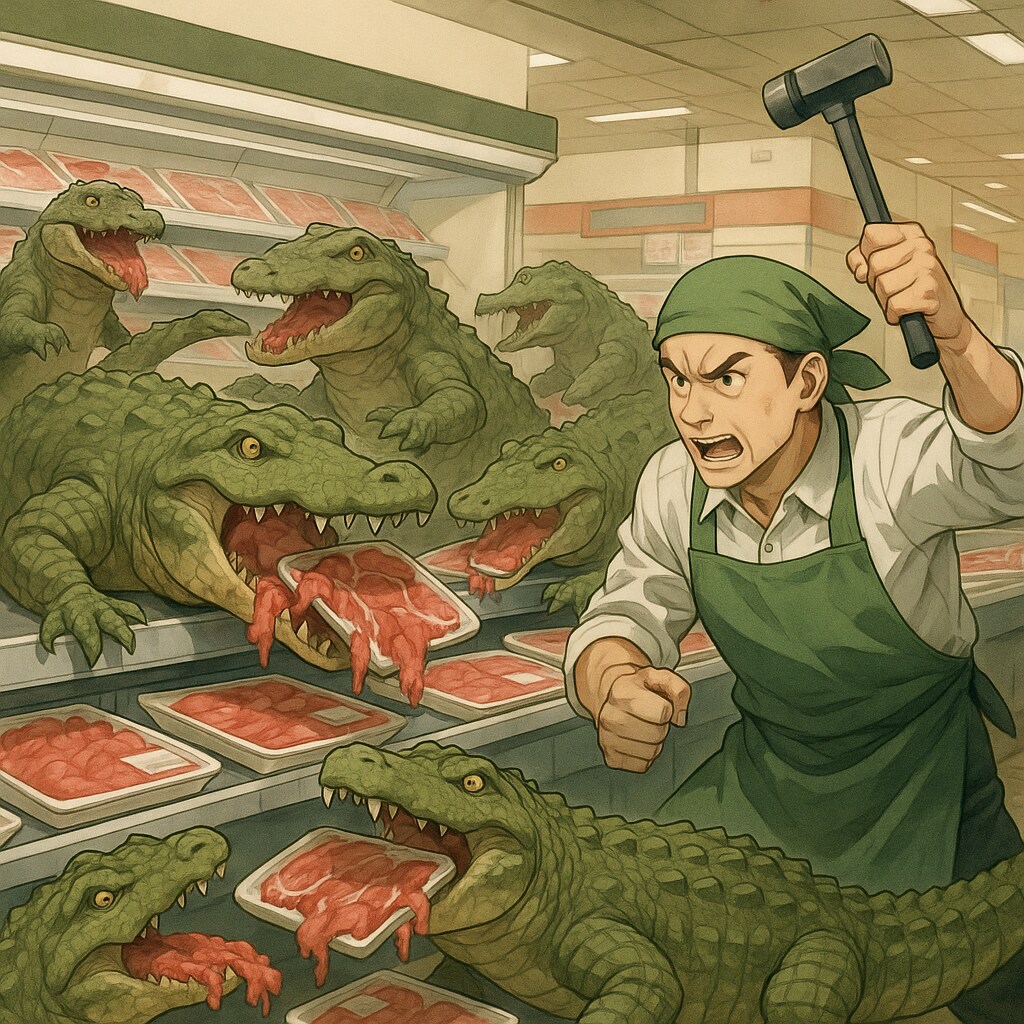 ワニワニパニック(精肉コーナー)