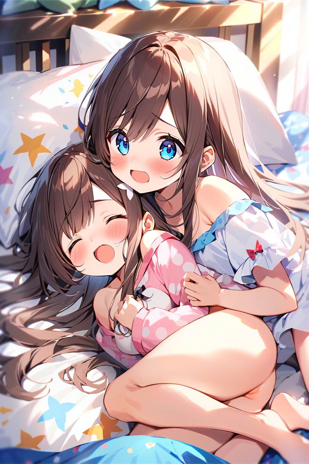 水曜日の添い寝（R15）「ちょっと夢 何もぞもぞしてんの？」『やーん 凪お姉ちゃんに見られた～～！』