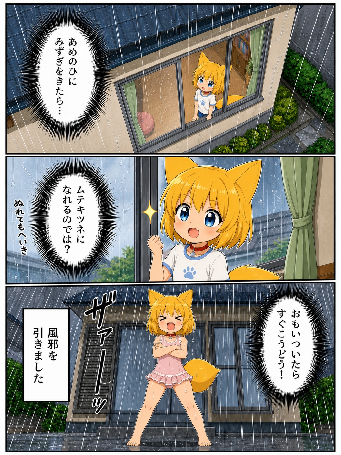 大発見をするキツネ