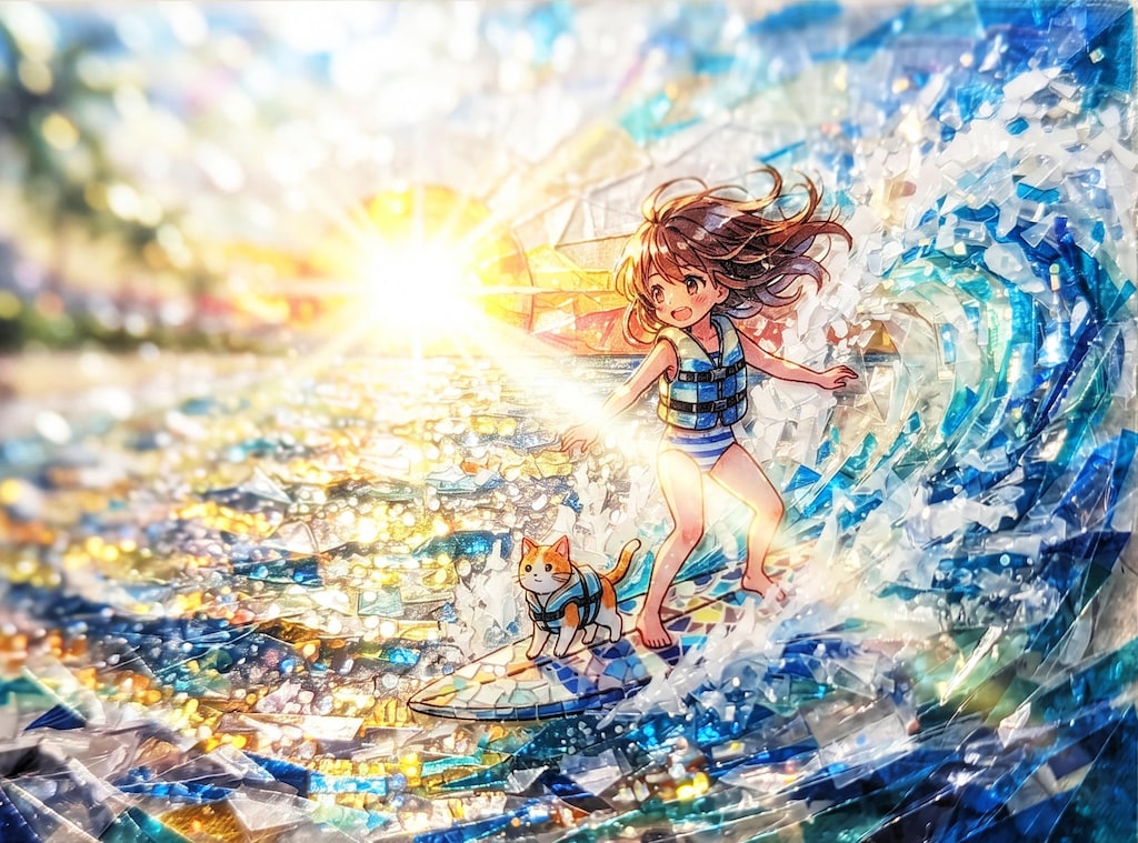 太陽と空と海