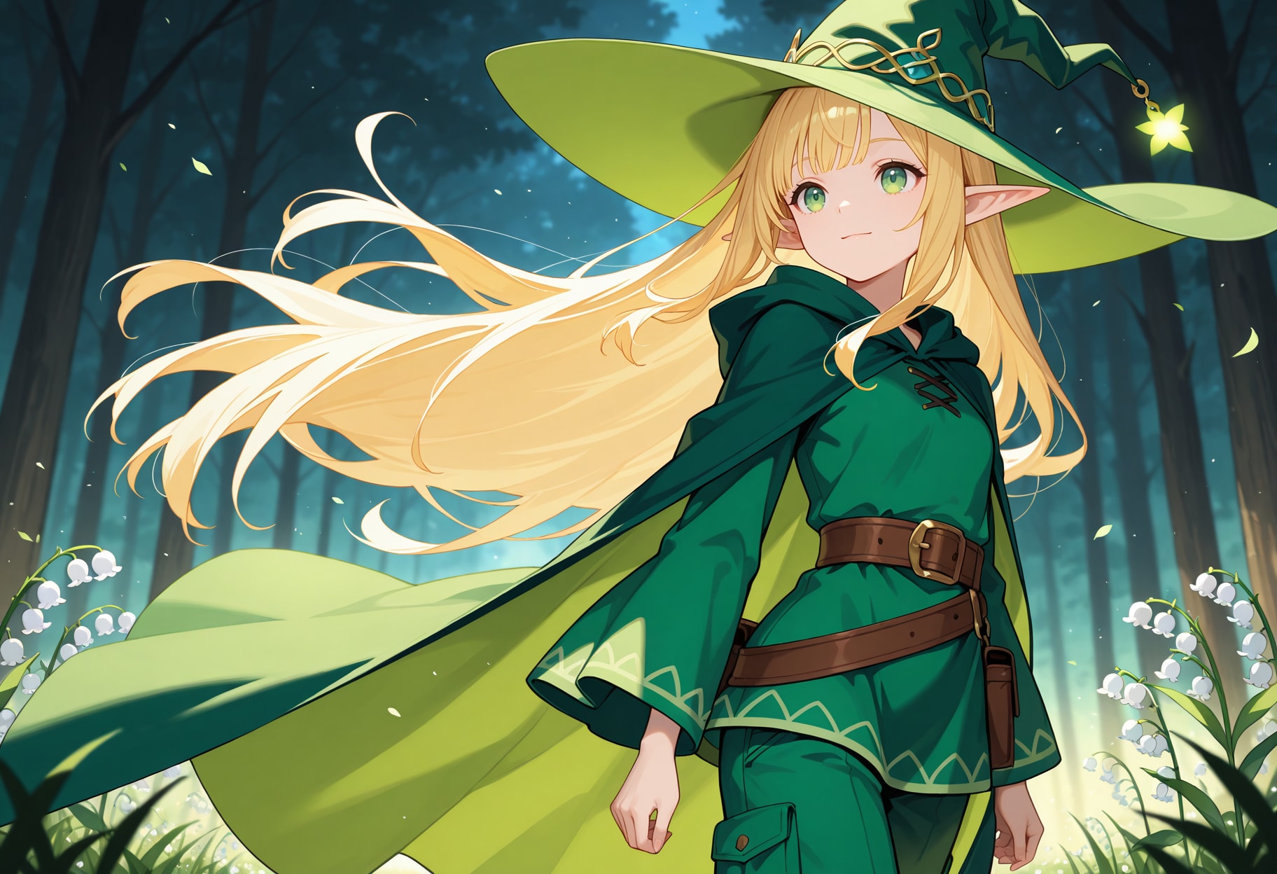 鈴蘭の香りとエルフ魔女さん | の人気AIイラスト・グラビア