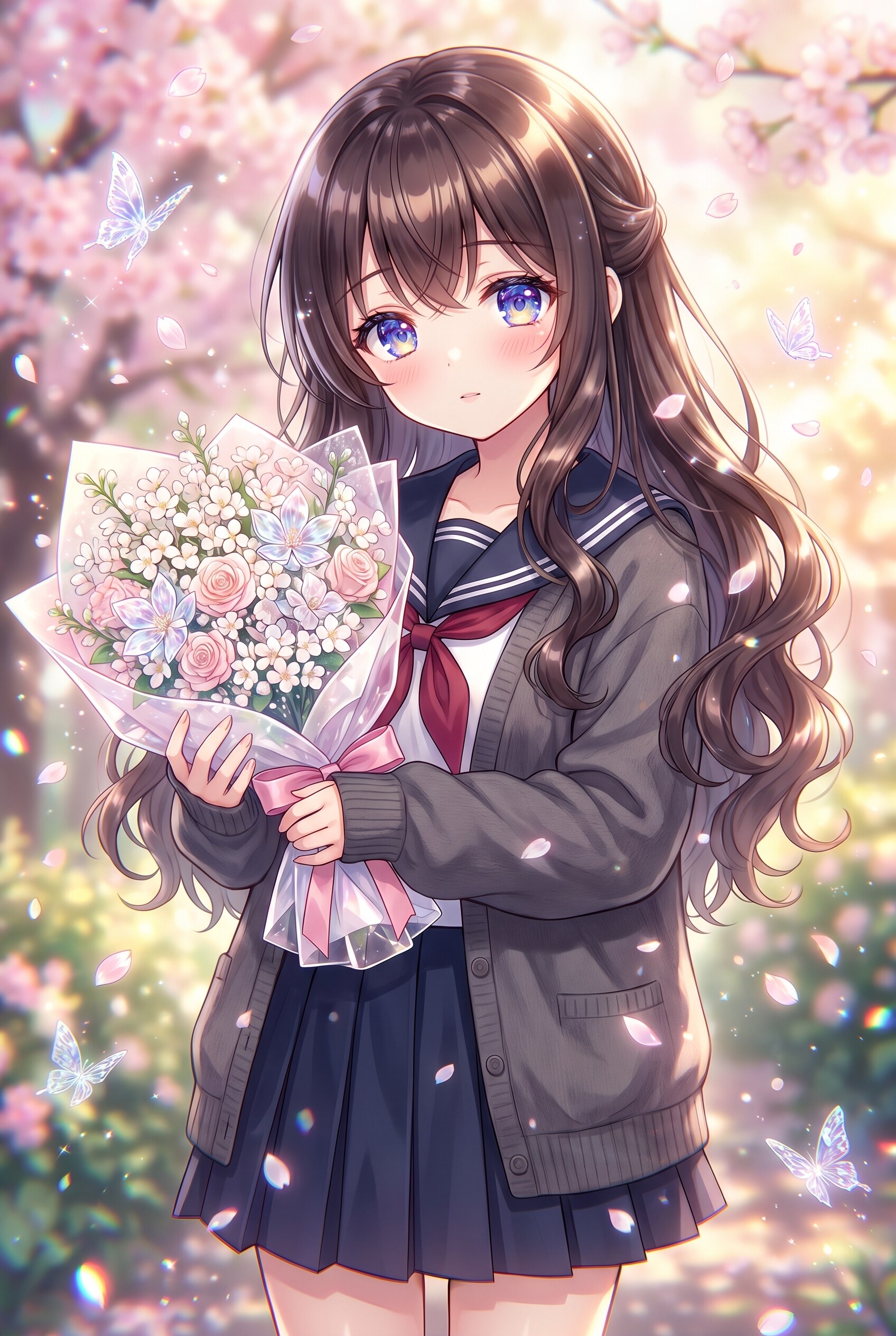 春霞に抱く花束 | の人気AIイラスト・グラビア