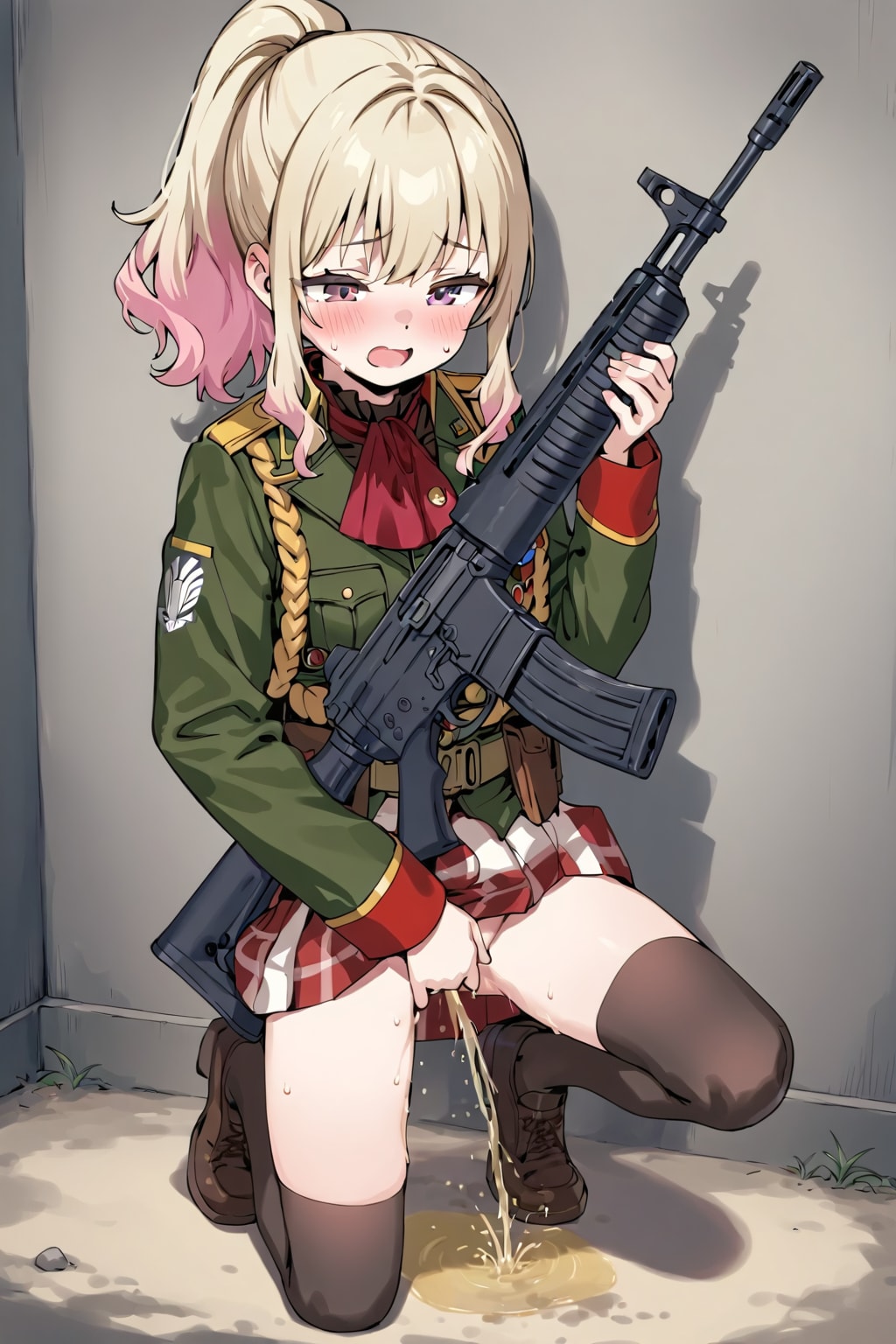 少女歩兵のおしっこ