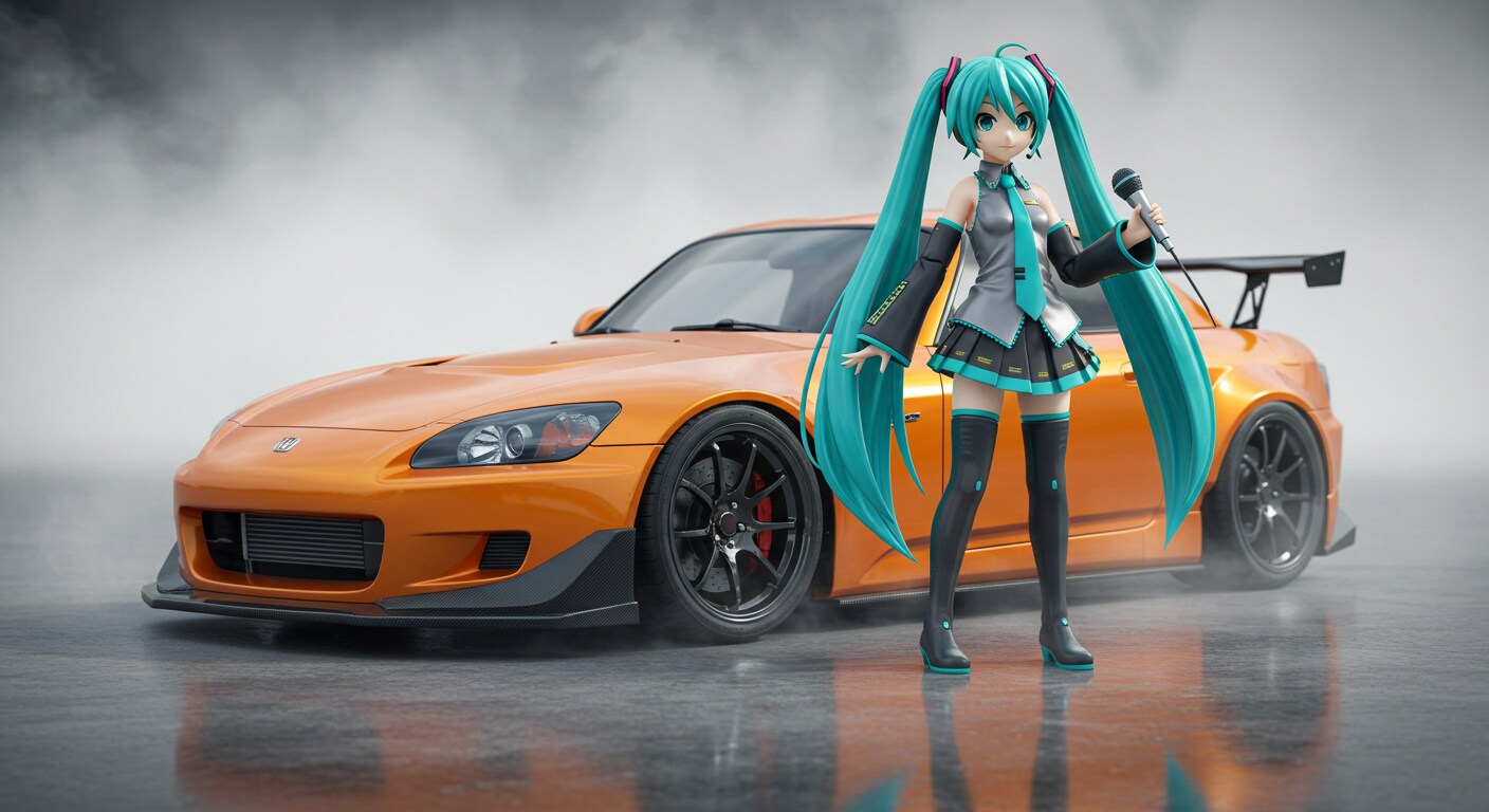 初音ミクとS2000 | の人気AIイラスト・グラビア