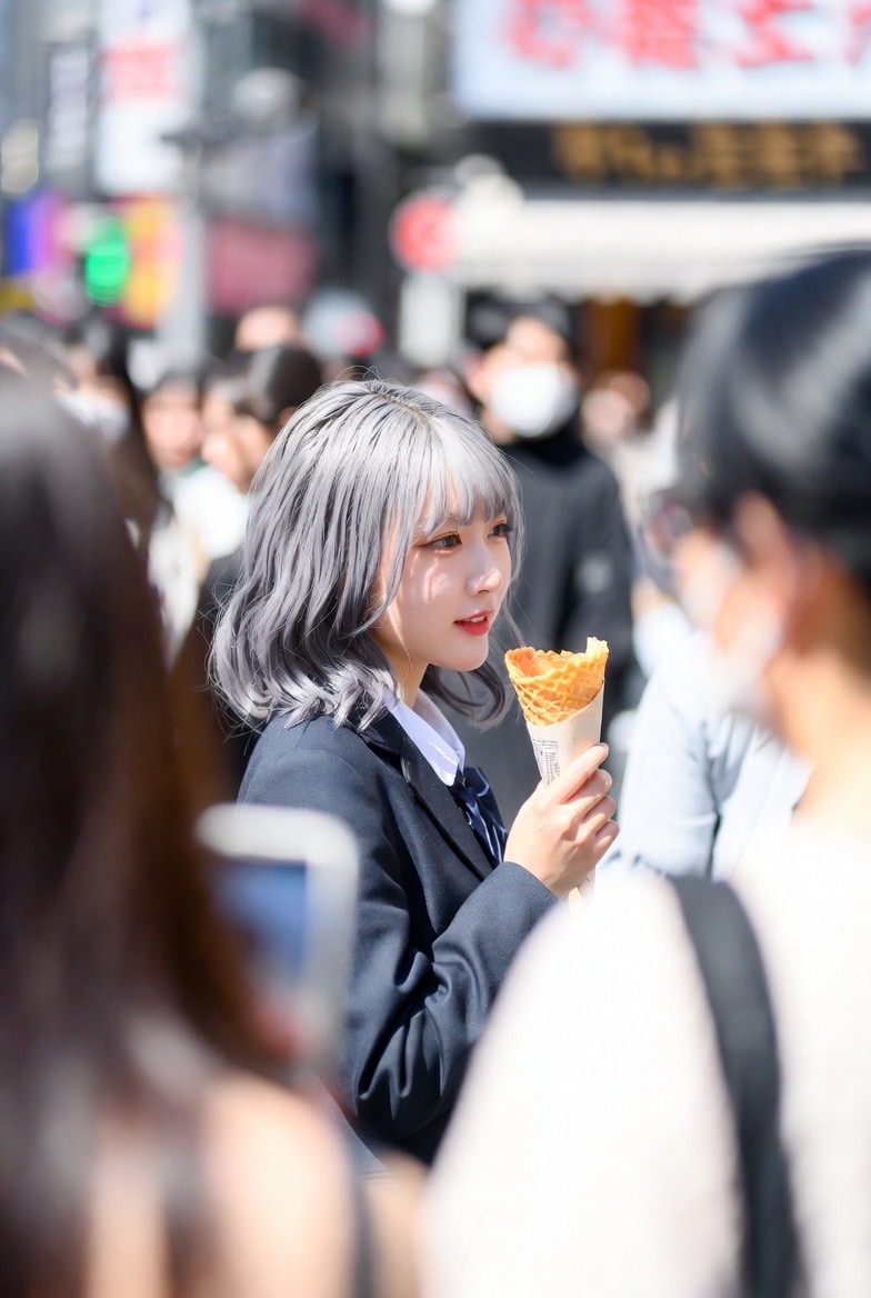 食べ歩き | の人気AIイラスト・グラビア