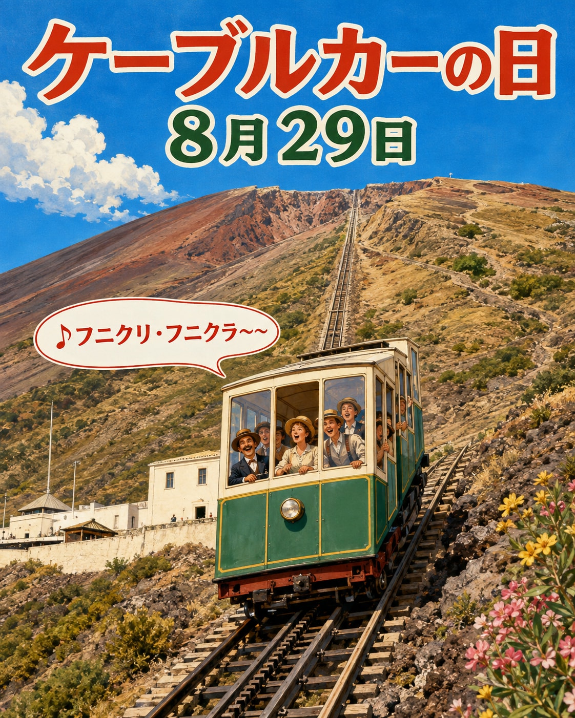 [今日は何の日 8/29] ケーブルカーの日 | の人気AIイラスト・グラビア