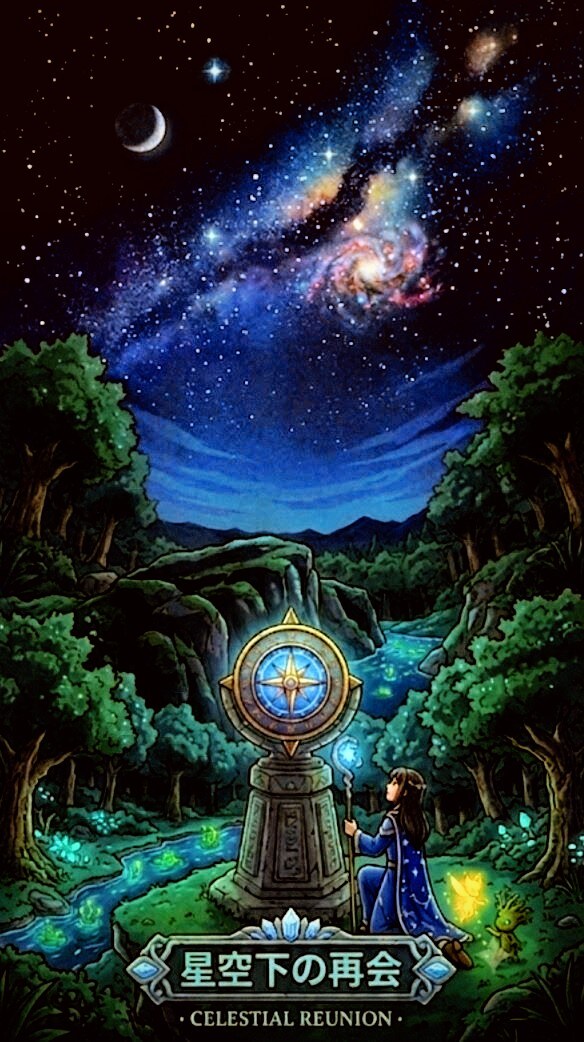 ジェミニAIが描きたかった夜空。