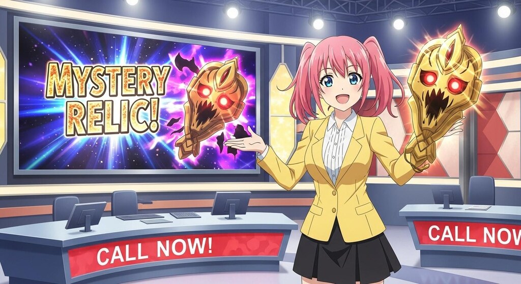 何かを販売しているシーン