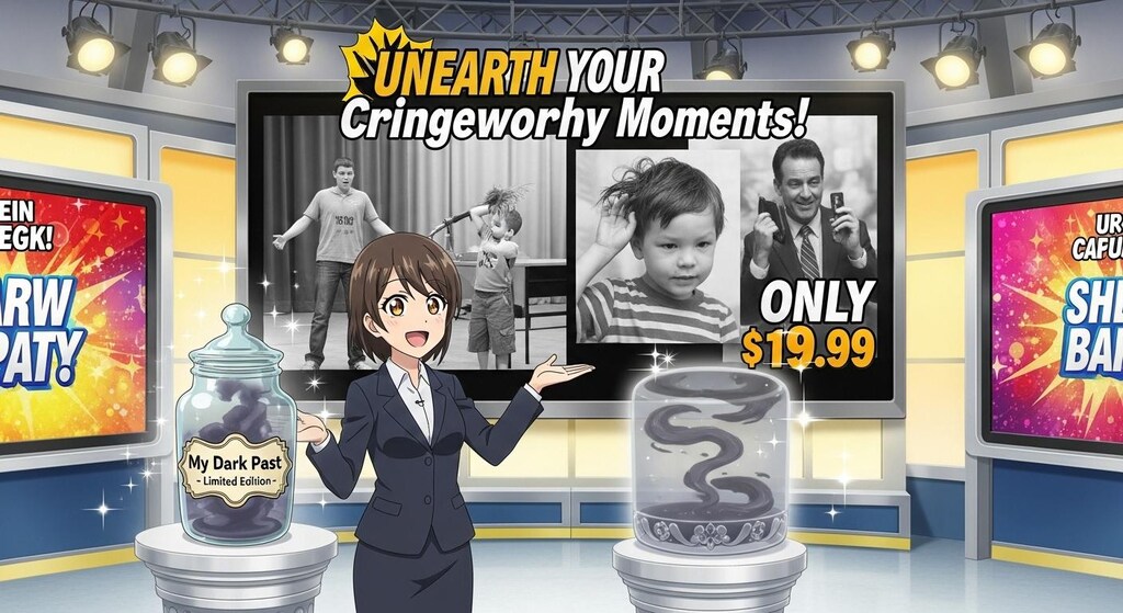 何かを販売しているシーン