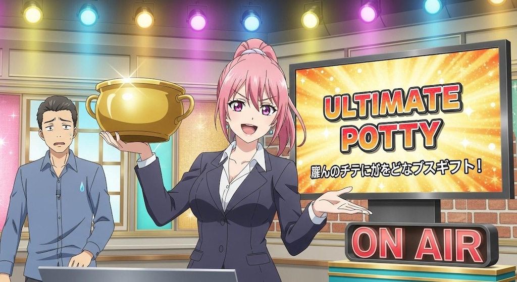 何かを販売しているシーン