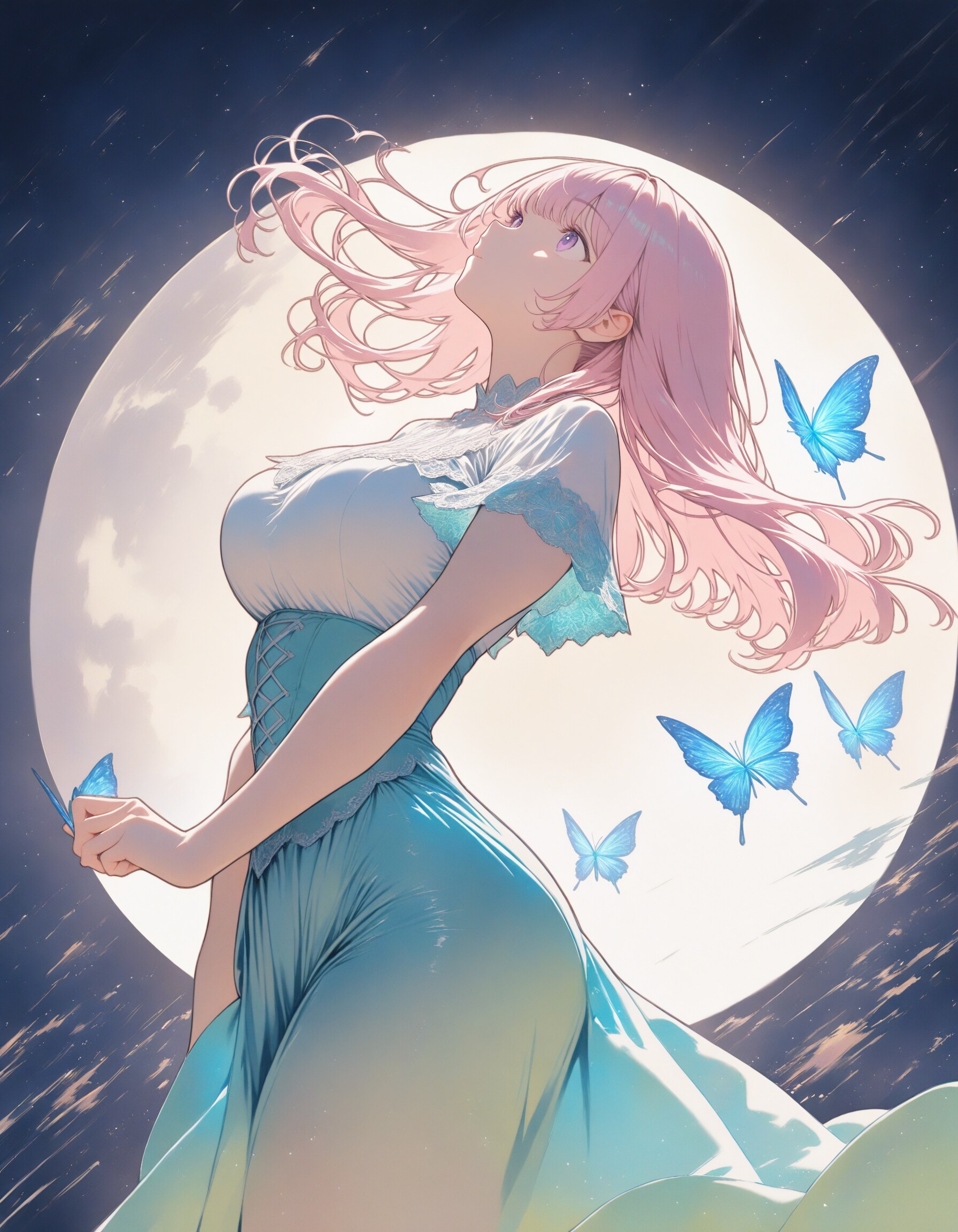 満月と姉さんXL | の人気AIイラスト・グラビア