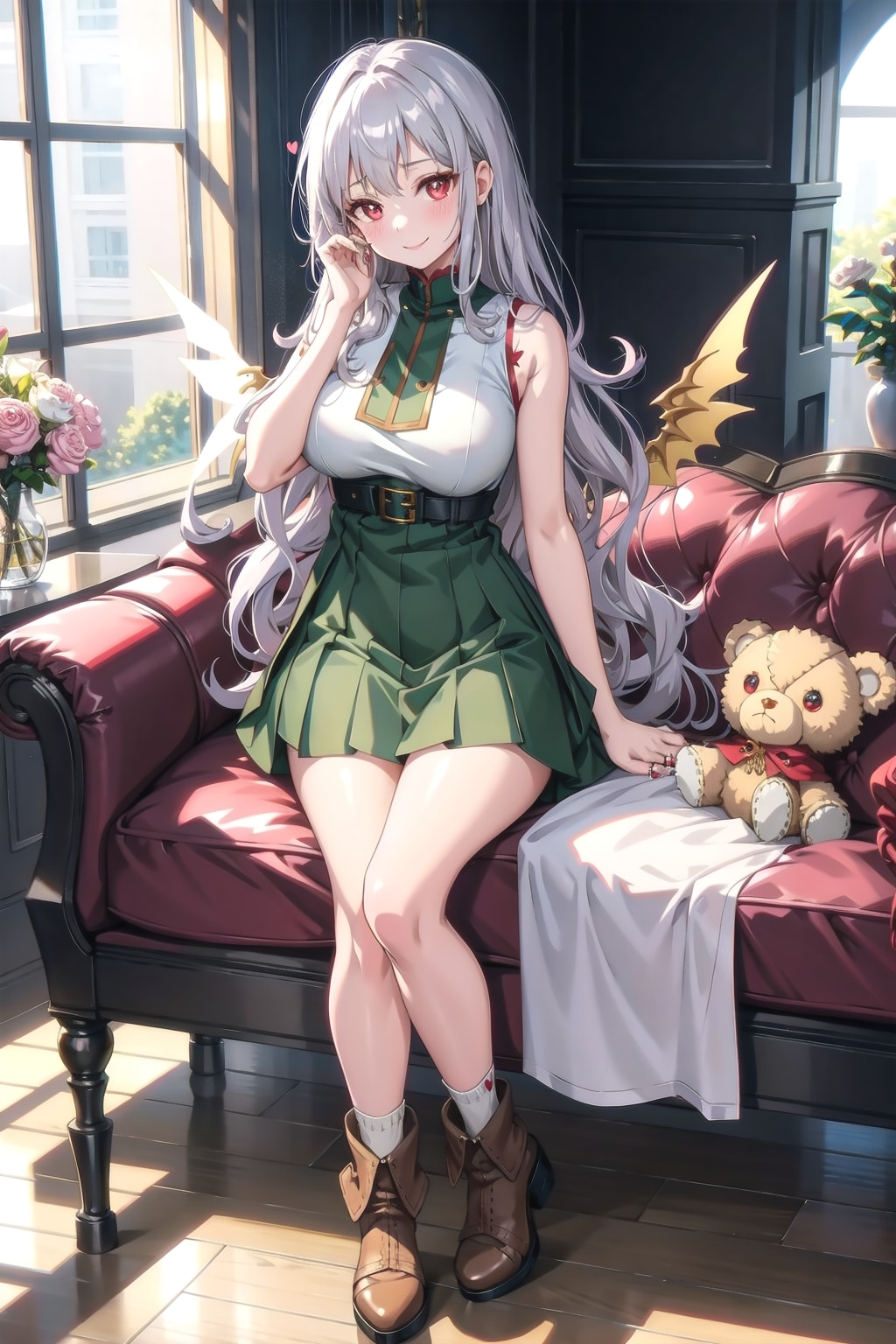 テディベアと一緒