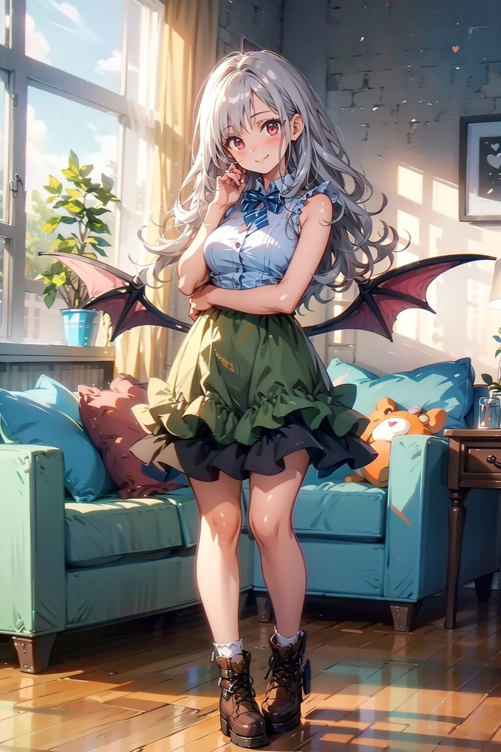 テディベアと一緒