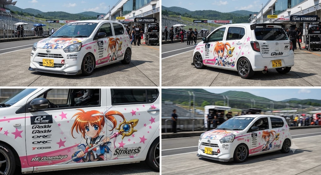 ミライース高町なのは痛車