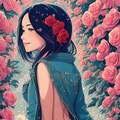 [12枚] 少女の様な薔薇（花と少女・一般向けの３） 4枚目