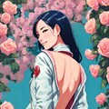 [12枚] 少女の様な薔薇（花と少女・一般向けの３） 2枚目