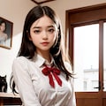 猫カフェでバイトする女子高生 2枚目