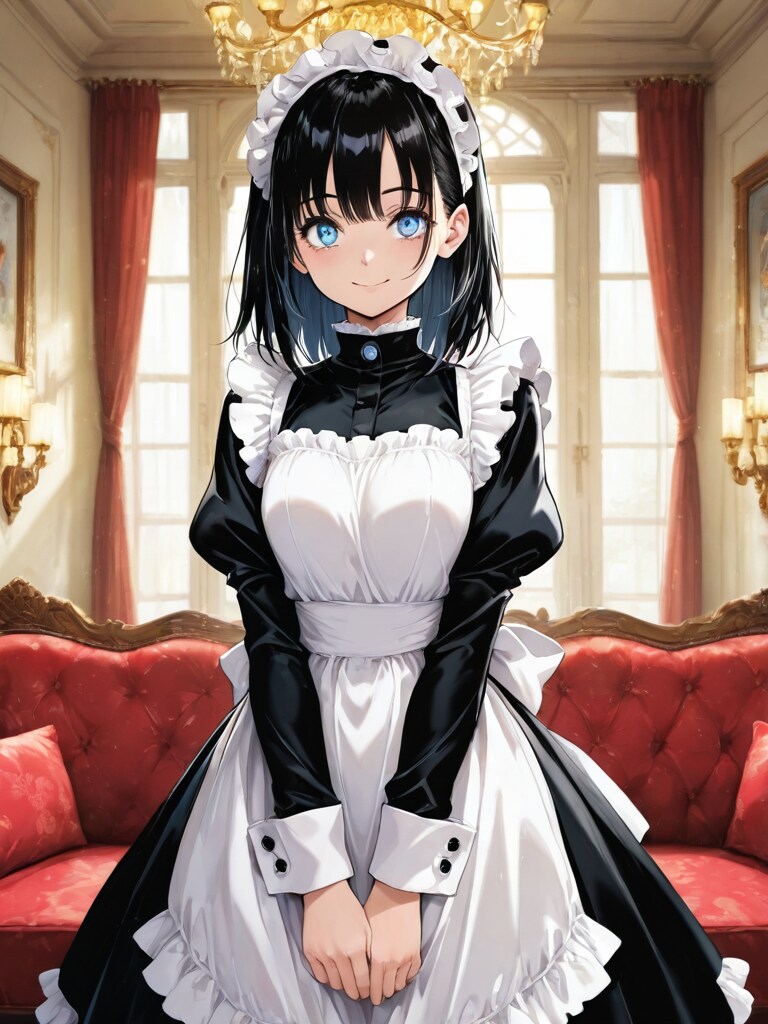 新入りメイド初挨拶 | の人気AIイラスト・グラビア