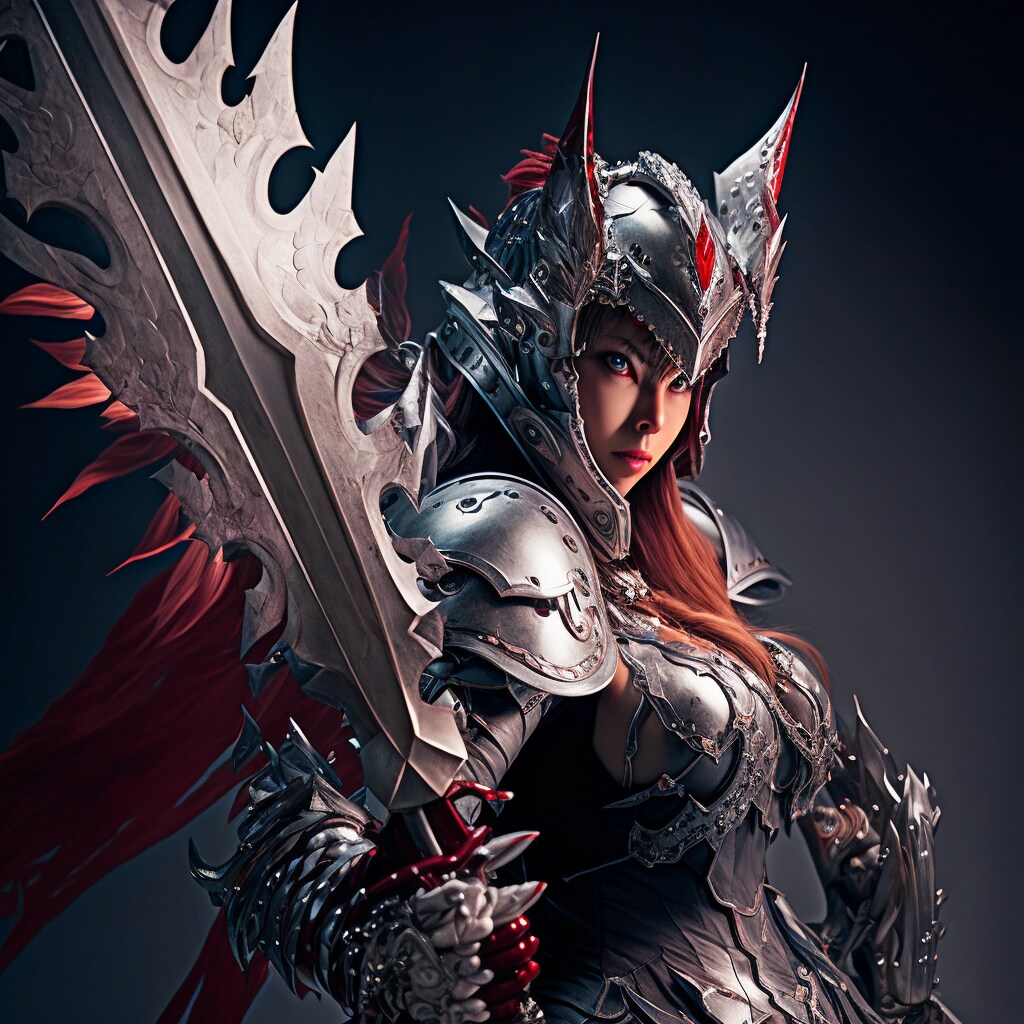 数多くのモンスターを狩ってきた女騎士