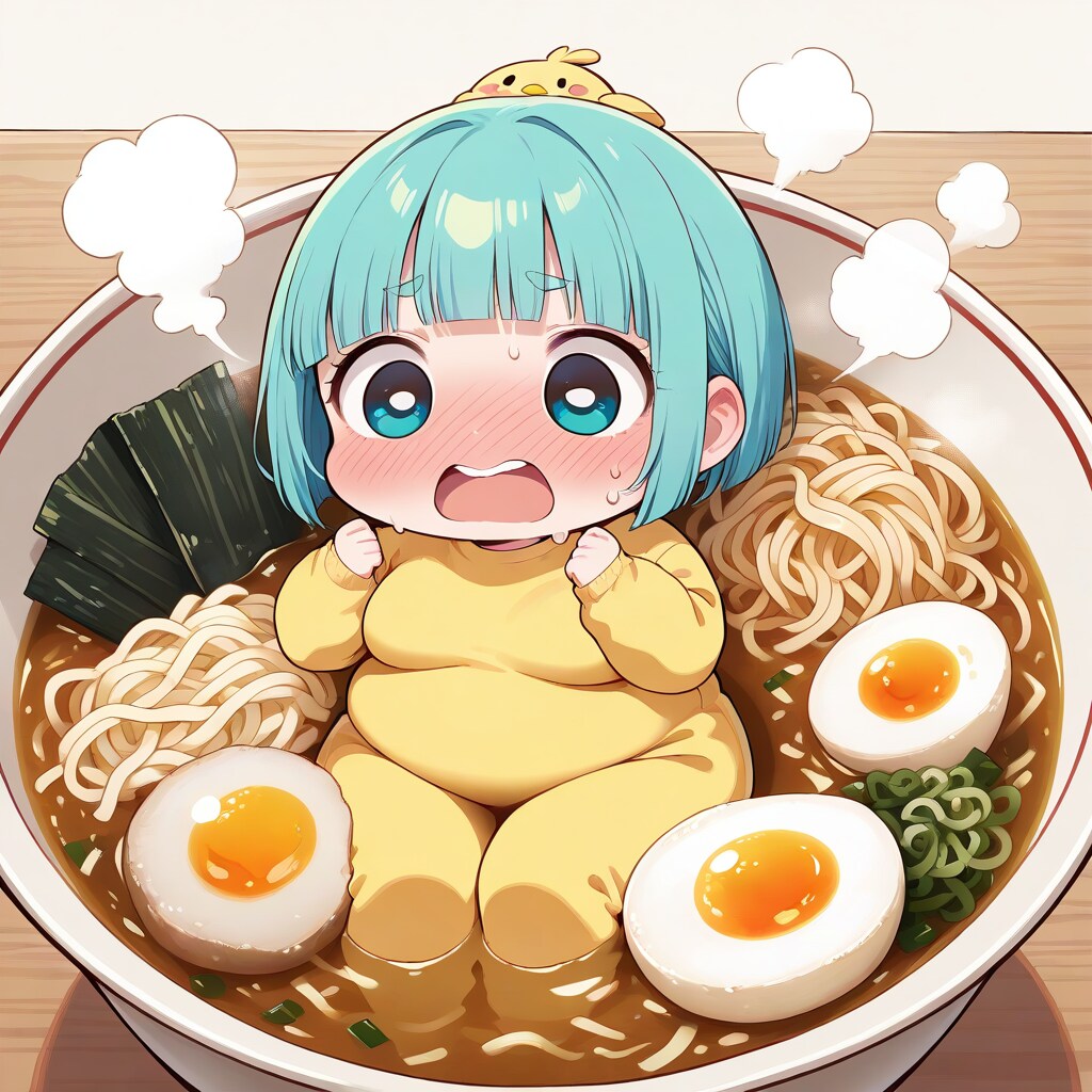 ハイ、めぐちゃんラーメンお待ち‼️