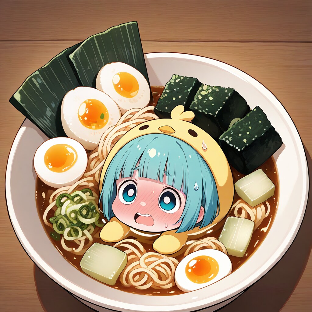 ハイ、めぐちゃんラーメンお待ち‼️