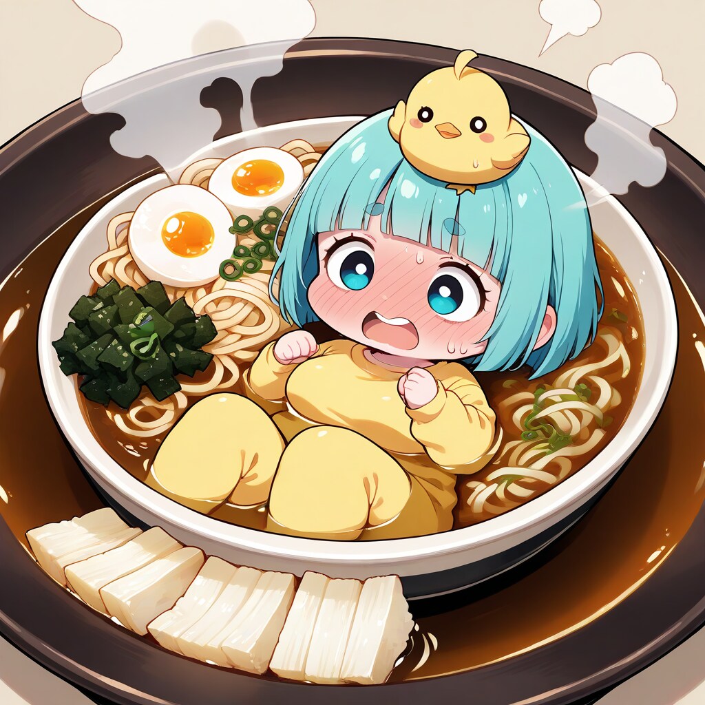 ハイ、めぐちゃんラーメンお待ち‼️
