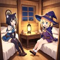 宿で明日の作戦を練る二人 2枚目
