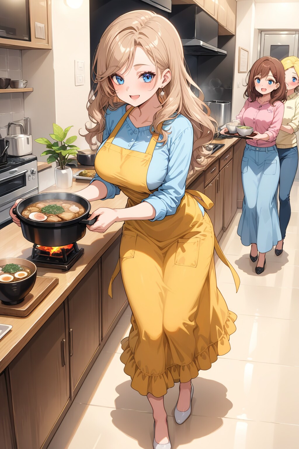 スープパーティー親子 | の人気AIイラスト・グラビア