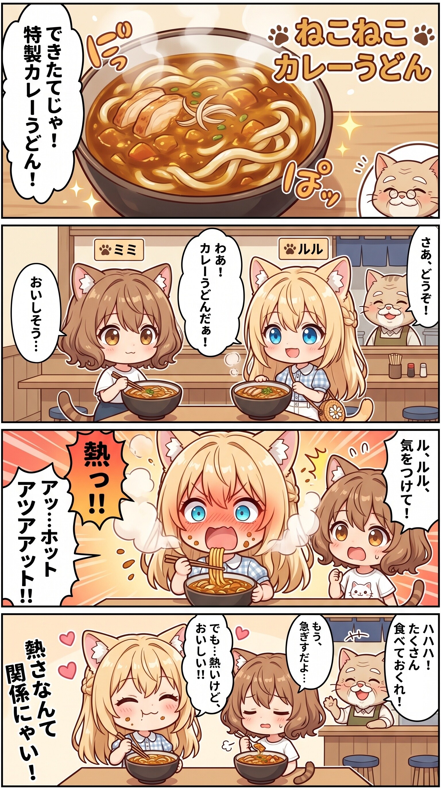 熱さなんて関係にゃい！