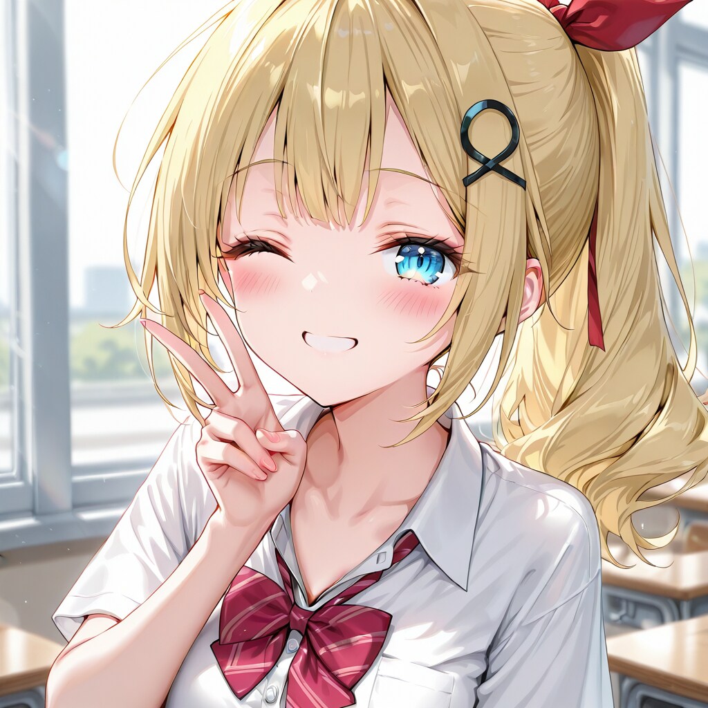 🌼はっぴーピースサイン✨ | の人気AIイラスト・グラビア