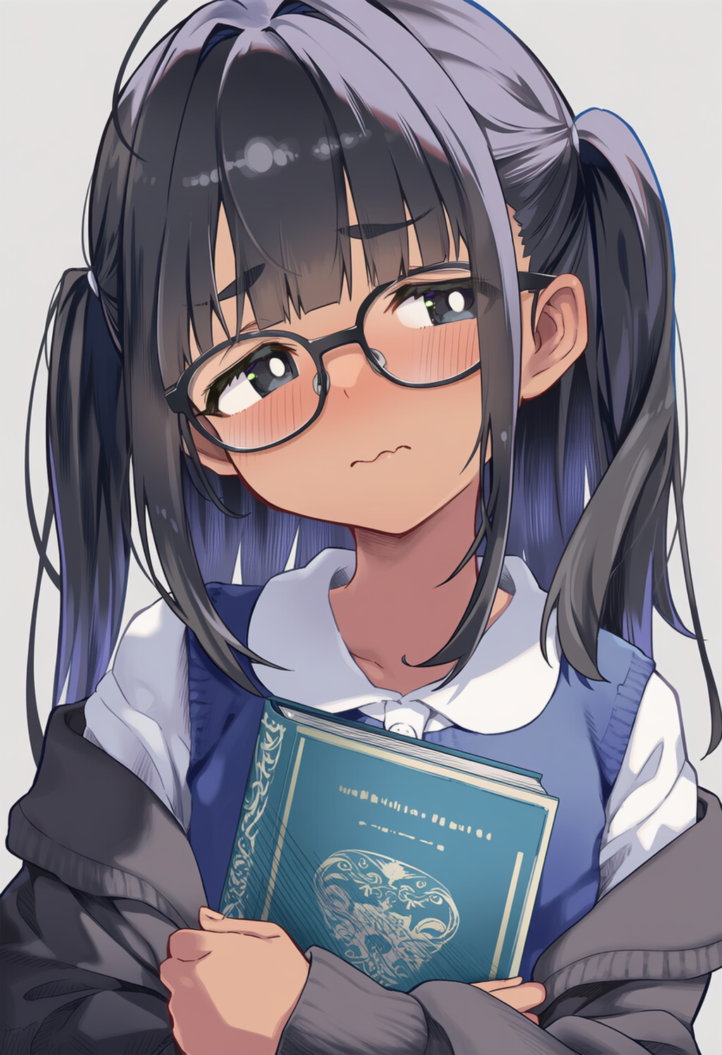 褐色眼鏡ちゃん