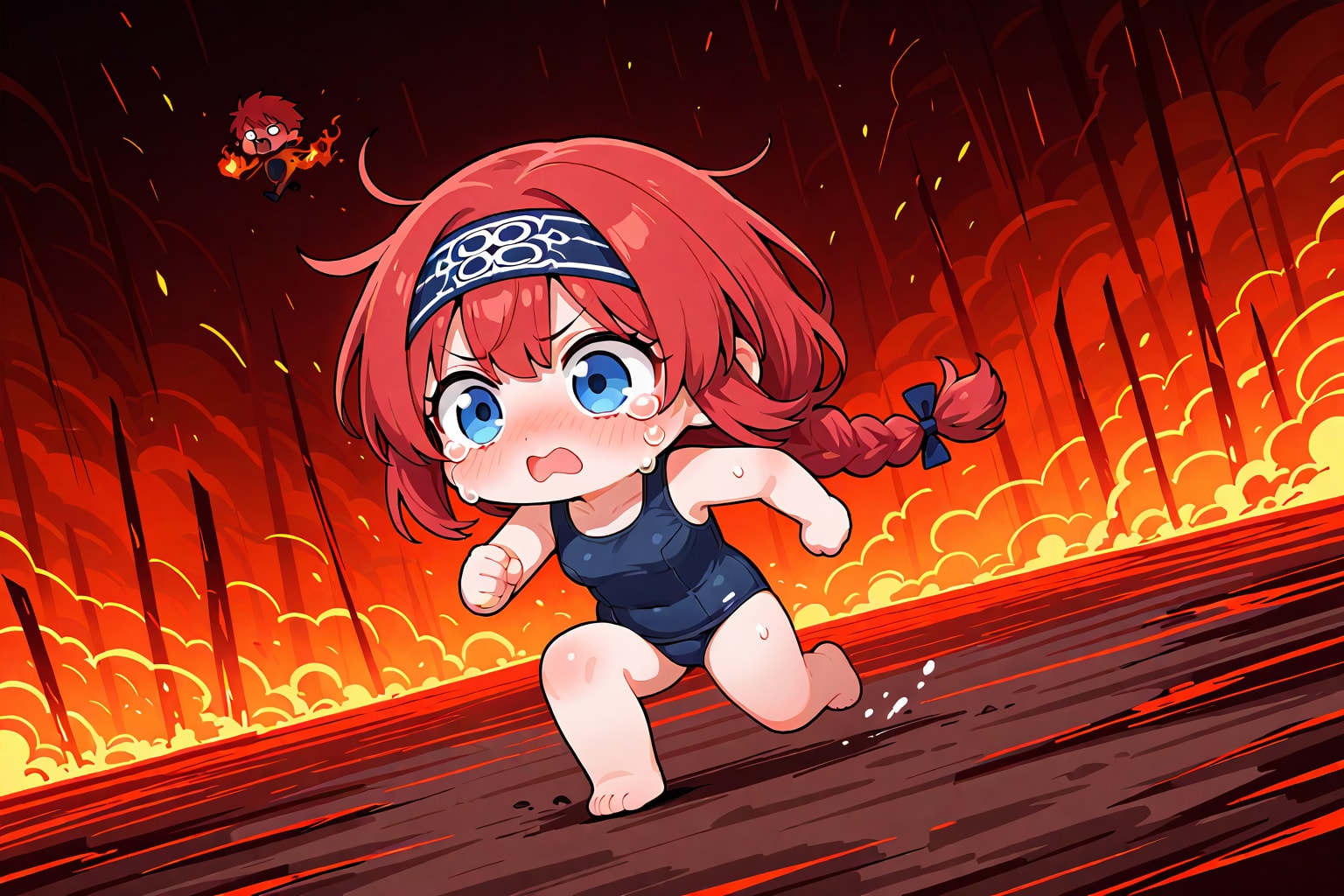地獄ダッシュするコロポックル赤髪お兄ちゃんズくん