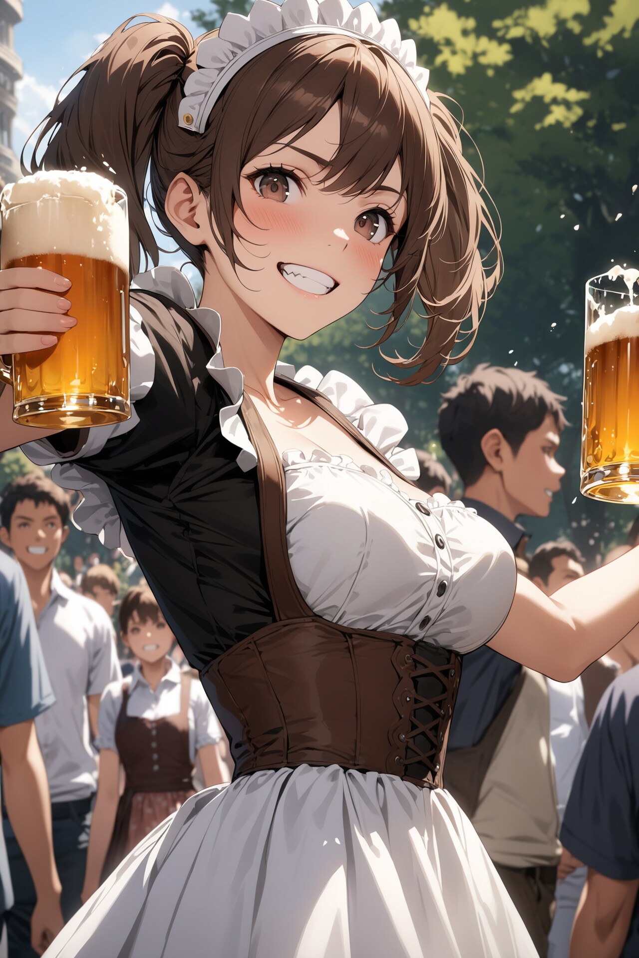 Eins zwei drei g'suffa Prost!（乾杯！） | の人気AIイラスト・グラビア