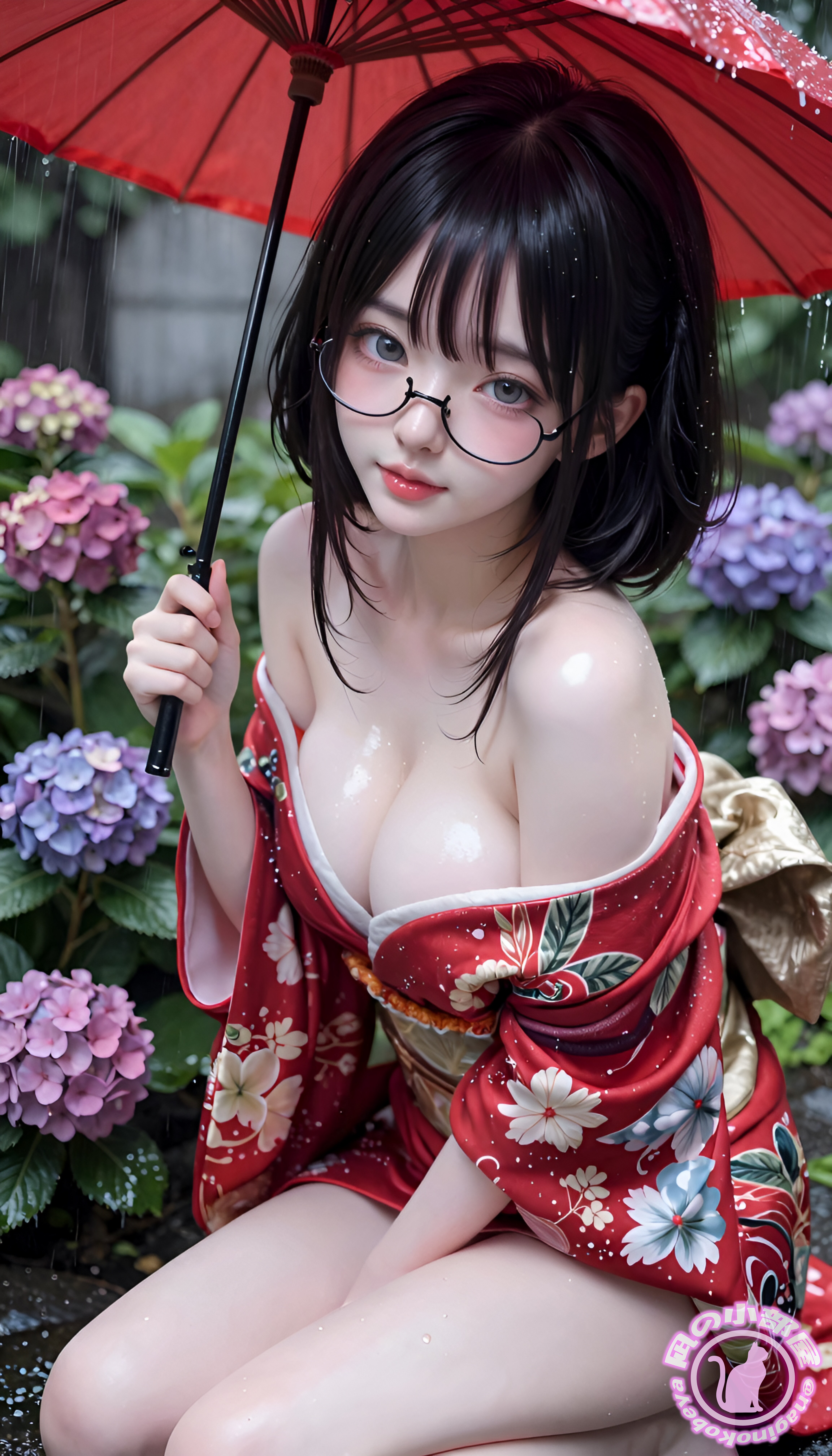 雨と紫陽花🌸