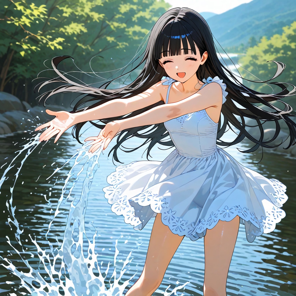 水遊び