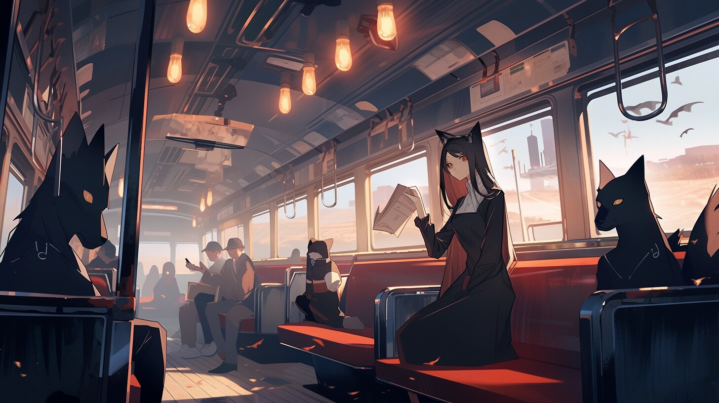 電車の中では、おくつ、脱がないんですの？