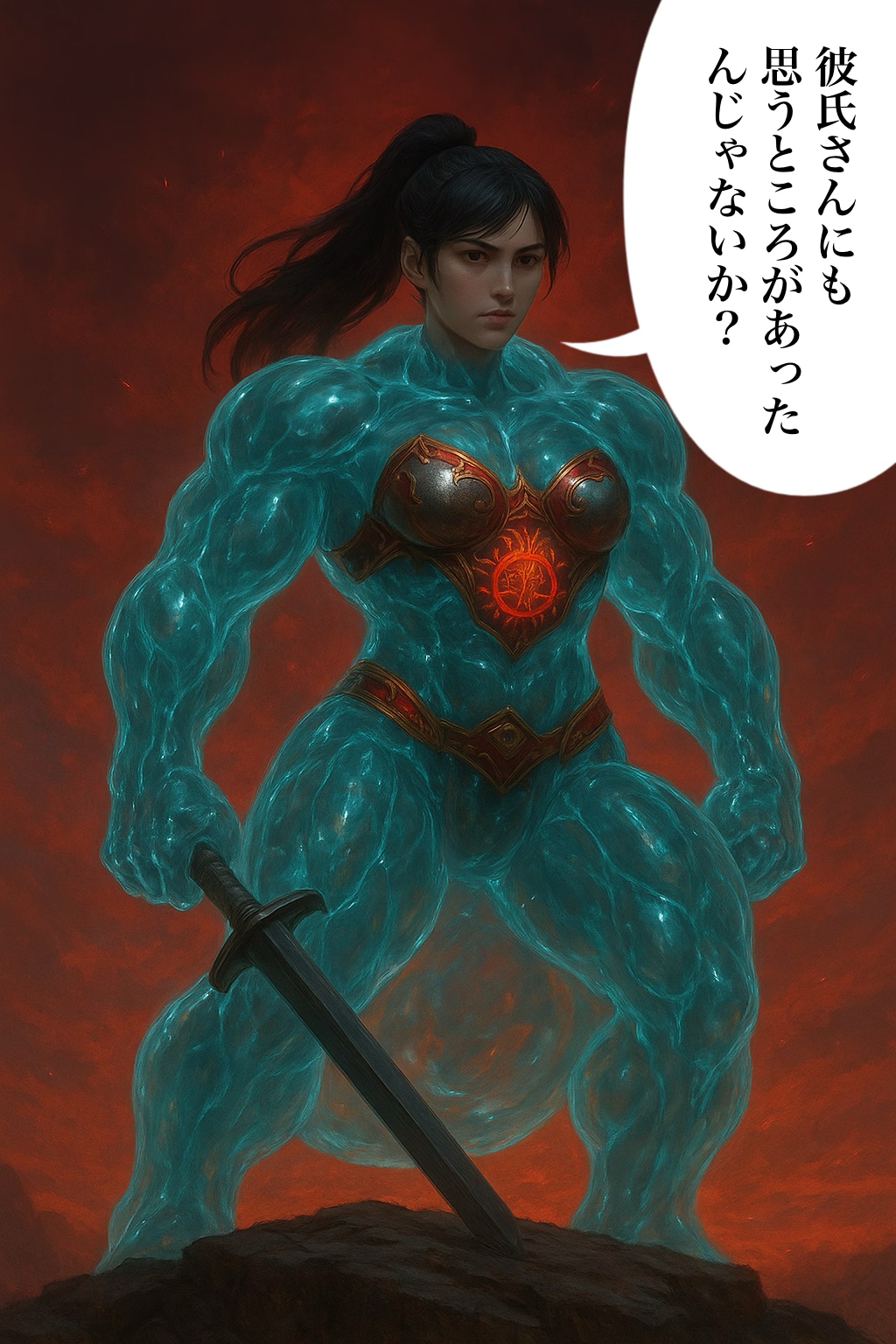 【セリフ入れました】スライムを着てるくせに仲間の相談に乗る女戦士