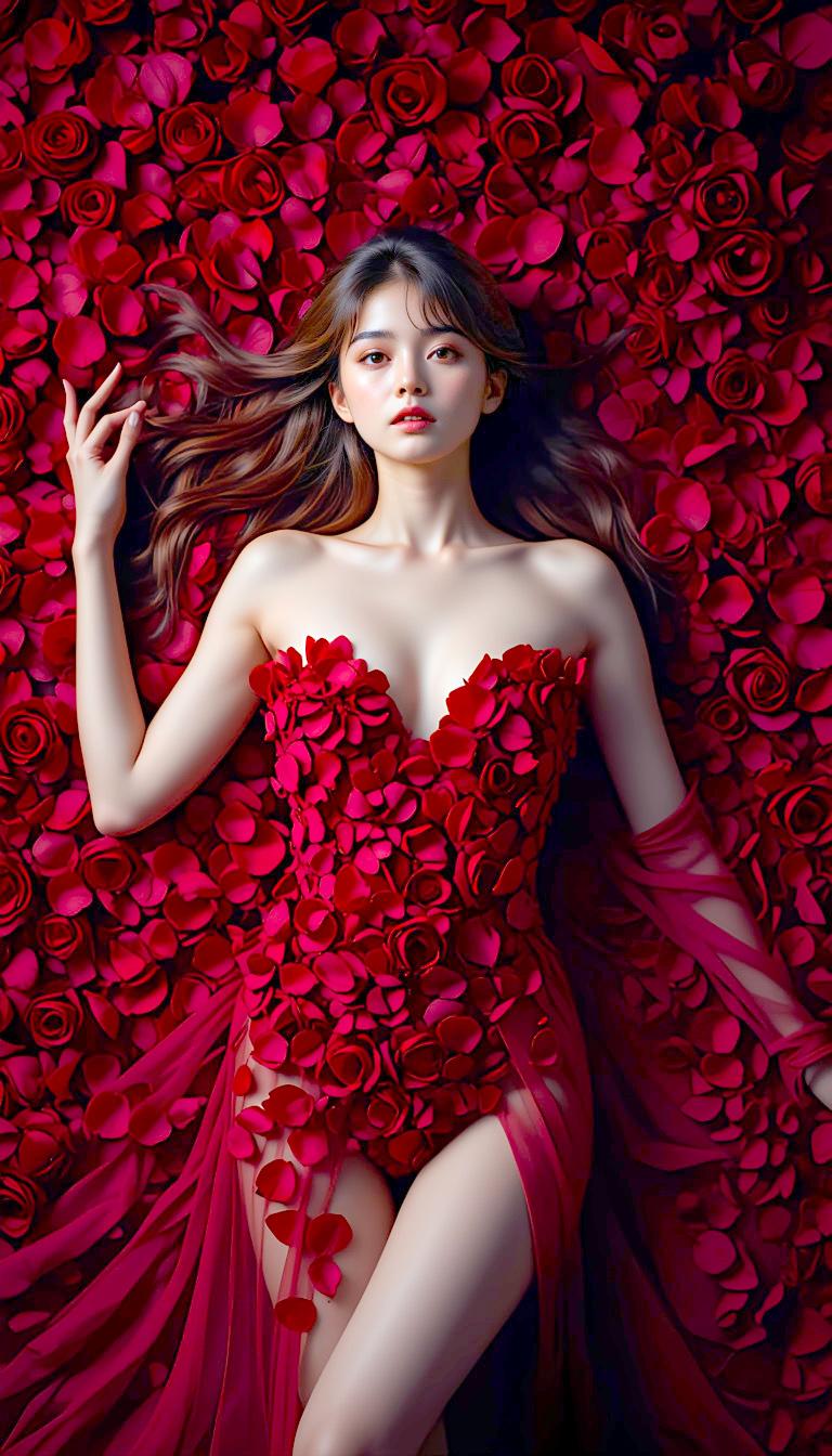 薔薇のベッドと君