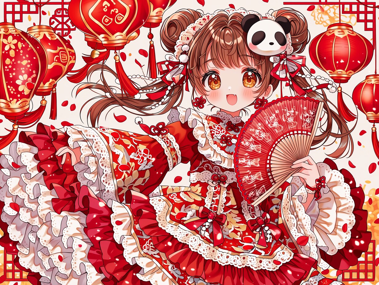 祝・中華むすめ（１）ガーリー niji7 | の人気AIイラスト・グラビア