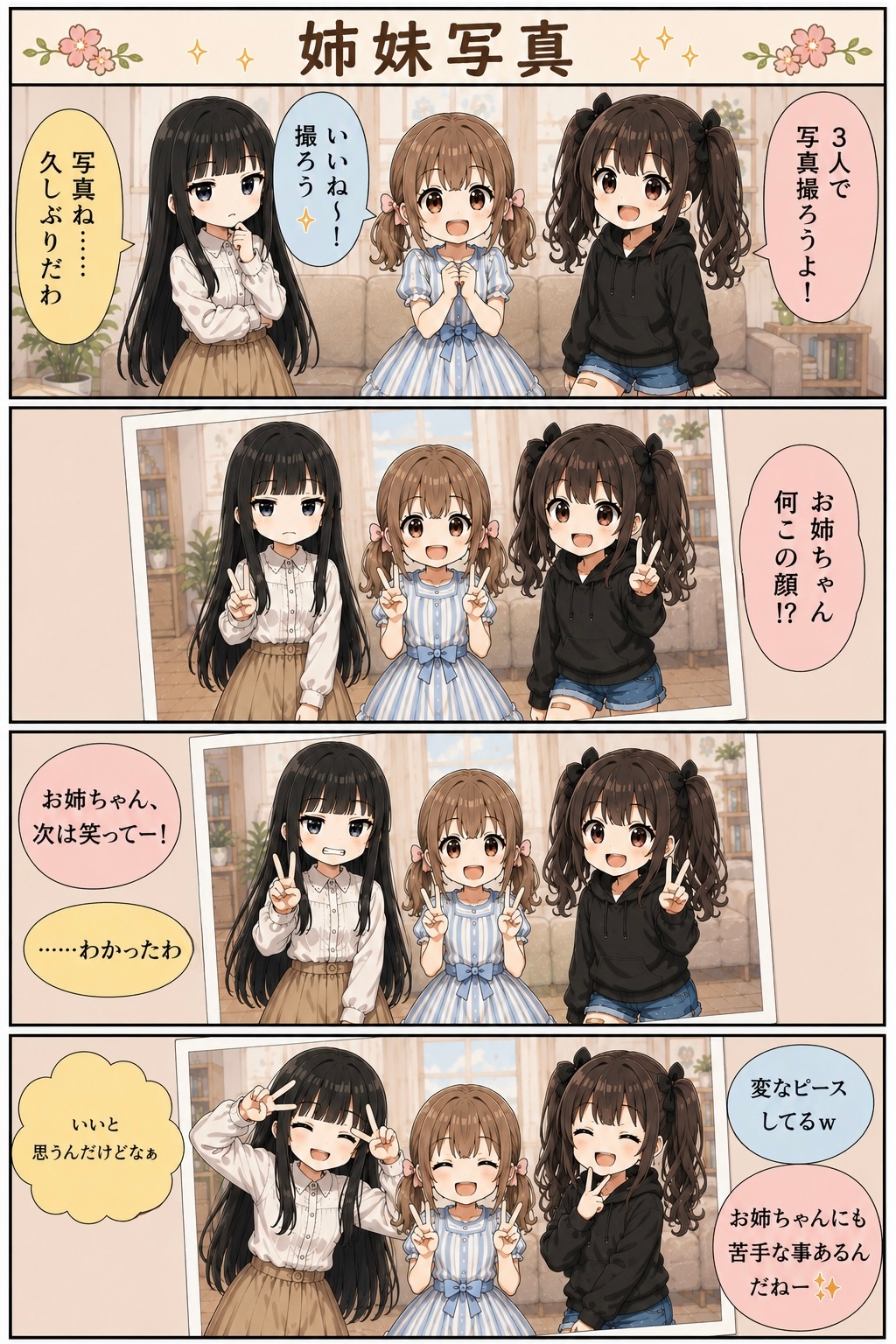 姉妹写真 | の人気AIイラスト・グラビア