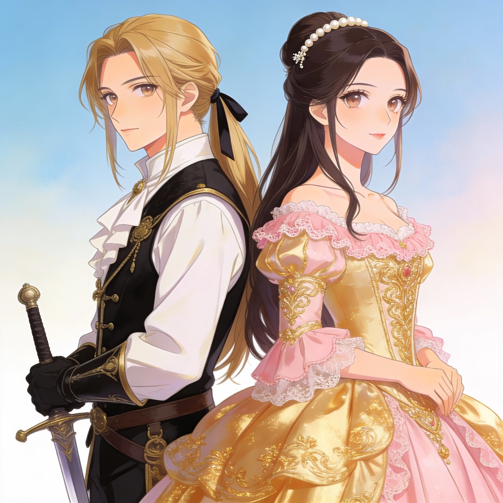 男装騎士姫と桜姫