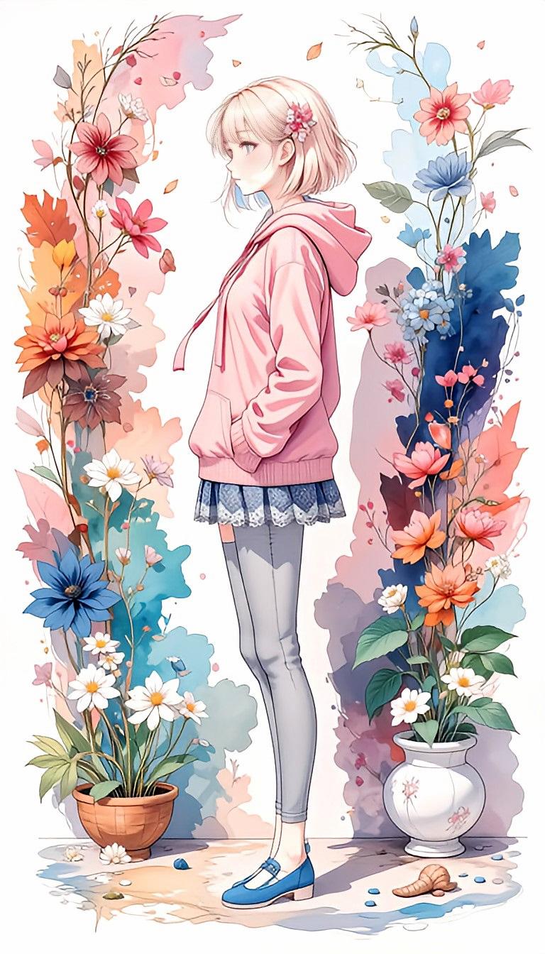 花と少女