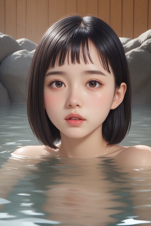 前髪切りすぎちゃった女の子